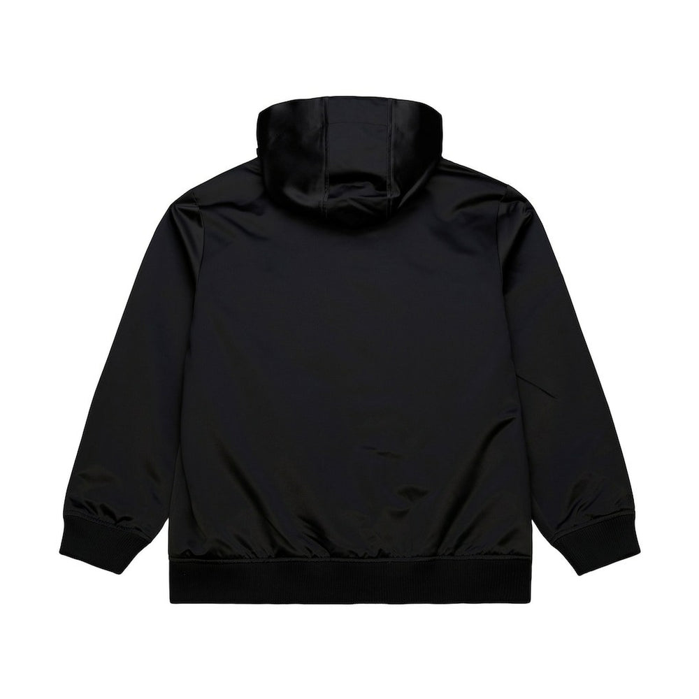 Cleveland Cavaliers Hardwood Classics Nights Walk the Tunnel Satin Bomber Full-Snap Hooded Jacket Black