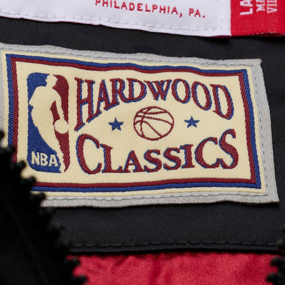 Cleveland Cavaliers Hardwood Classics Nights Walk the Tunnel Satin Bomber Full-Snap Hooded Jacket Black