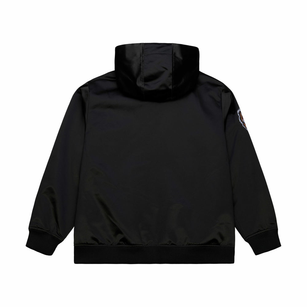 Memphis Grizzlies Hardwood Classics Nights Walk the Tunnel Satin Bomber Full-Snap Hooded Jacket Black