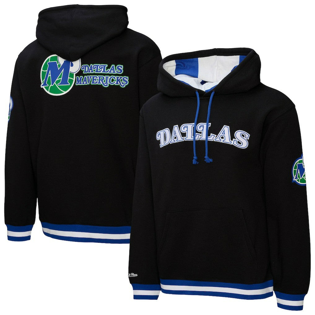 Dallas Mavericks Hardwood Classics Nights Playmaker Fleece Hoodie Black