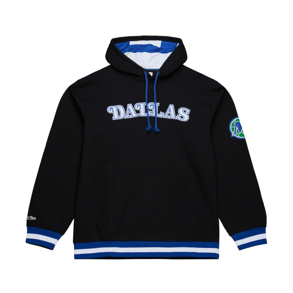 Dallas Mavericks Hardwood Classics Nights Playmaker Fleece Hoodie Black