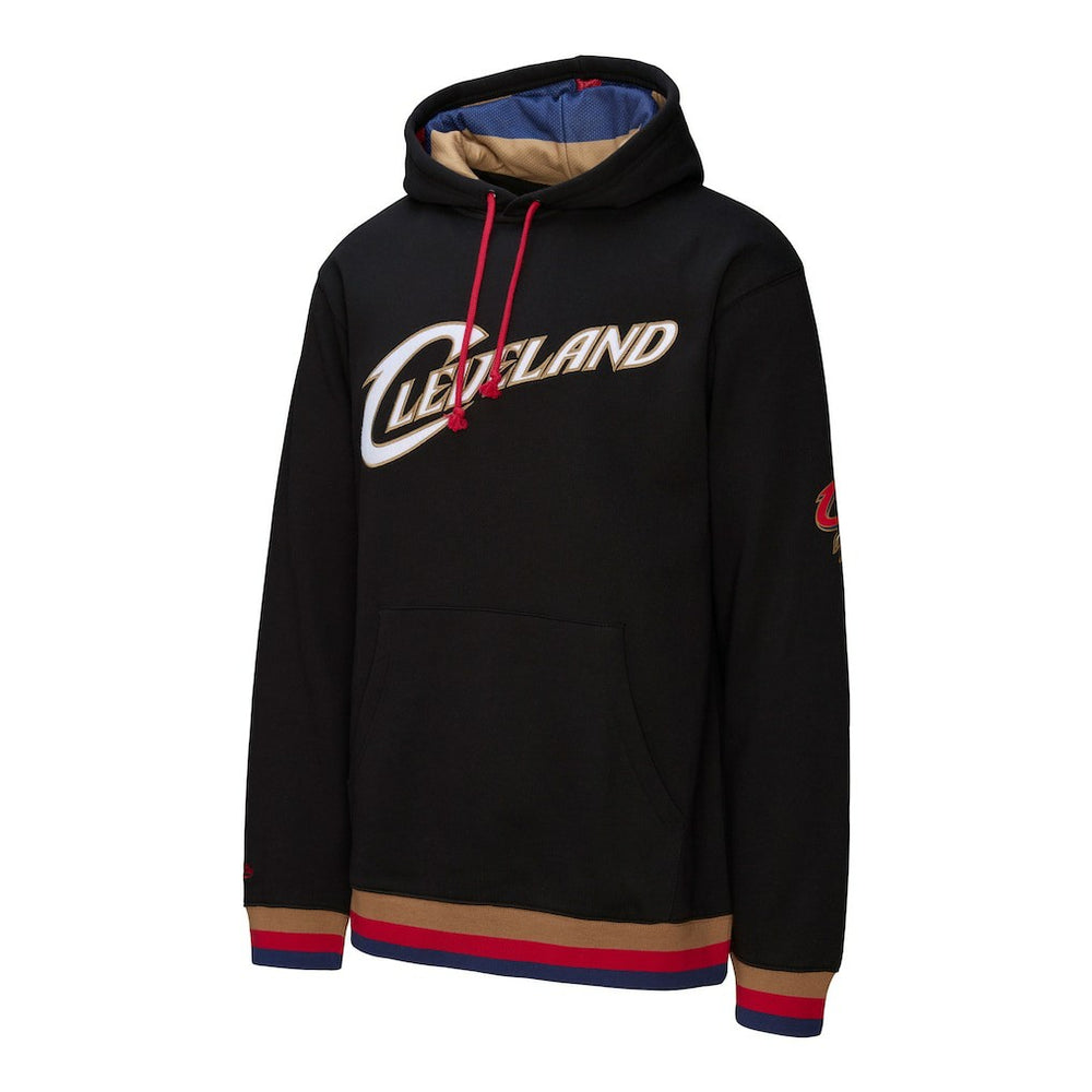 Cleveland Cavaliers Hardwood Classics Nights Playmaker Fleece Hoodie Black