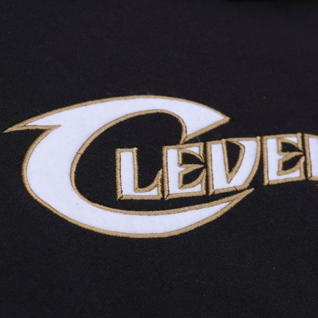 Cleveland Cavaliers Hardwood Classics Nights Playmaker Fleece Hoodie Black