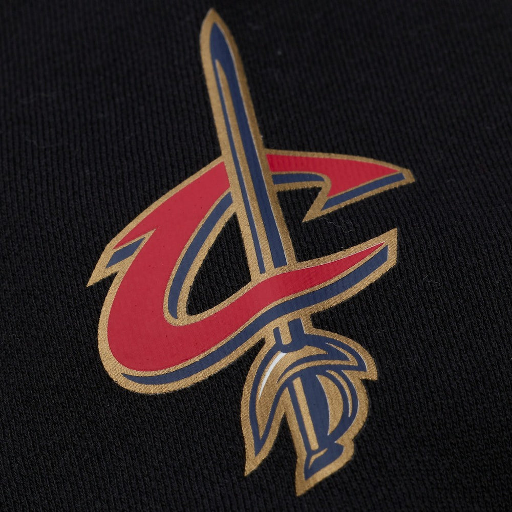 Cleveland Cavaliers Hardwood Classics Nights Playmaker Fleece Hoodie Black