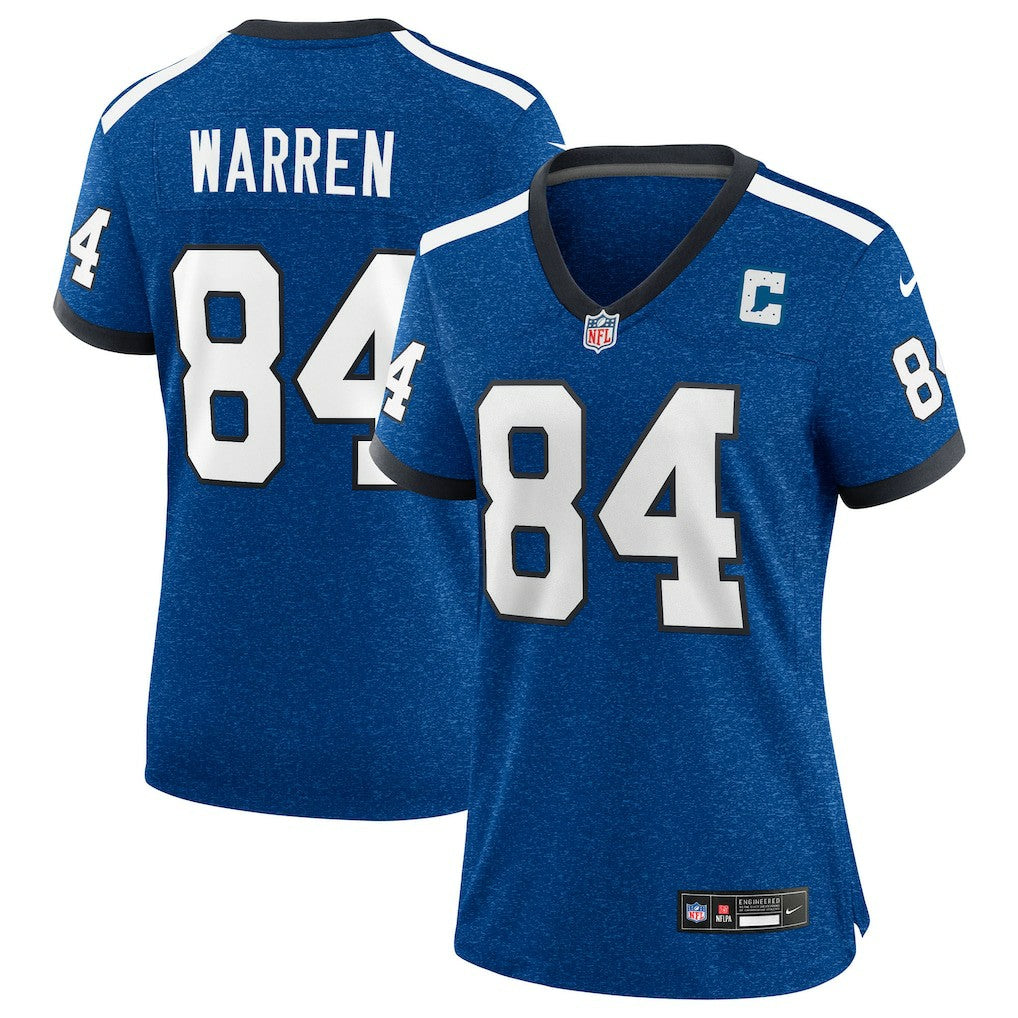 Tyler Warren Indianapolis Colts Women's Alternate 2 Indiana Nights Game Jersey Heather Royal