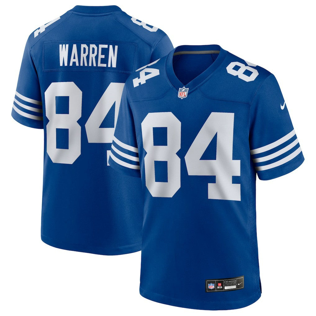 Tyler Warren Indianapolis Colts Alternate Game Jersey Royal