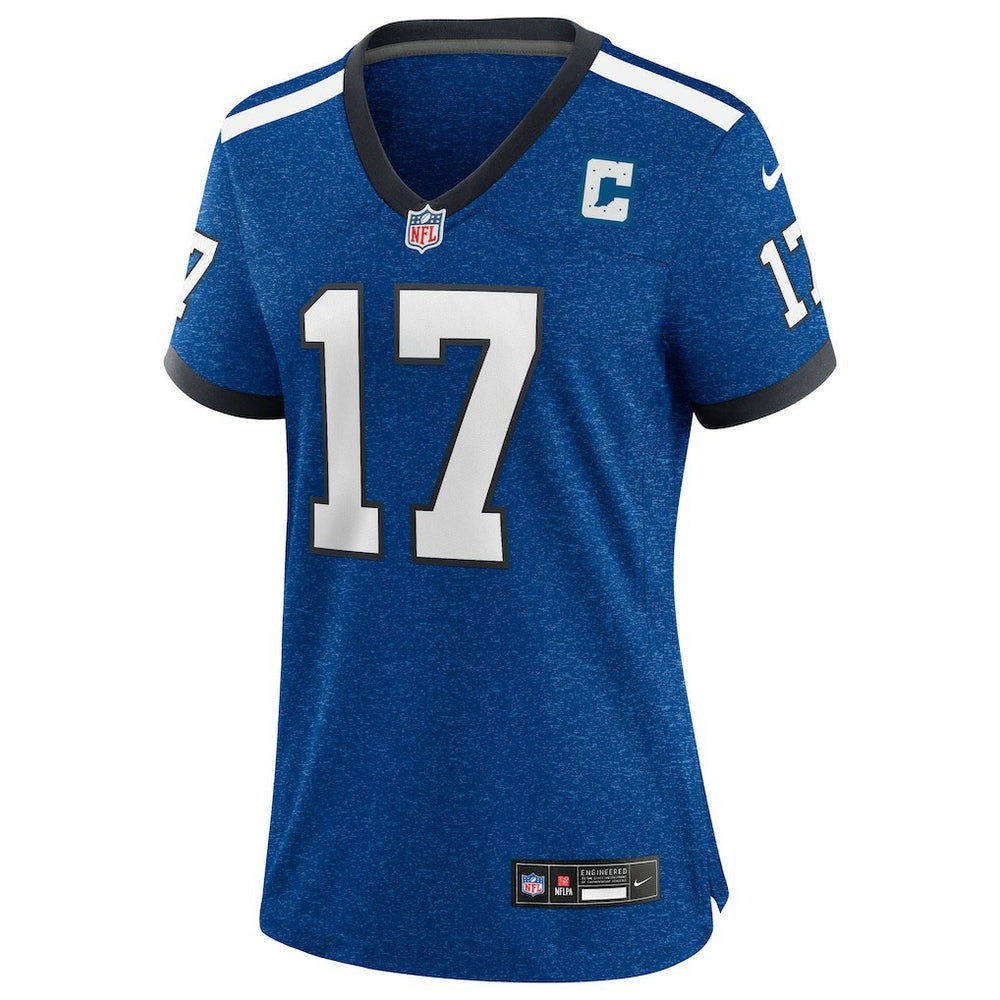 Daniel Jones Indianapolis Colts Women's Alternate 2 Indiana Nights Game Jersey Heather Royal