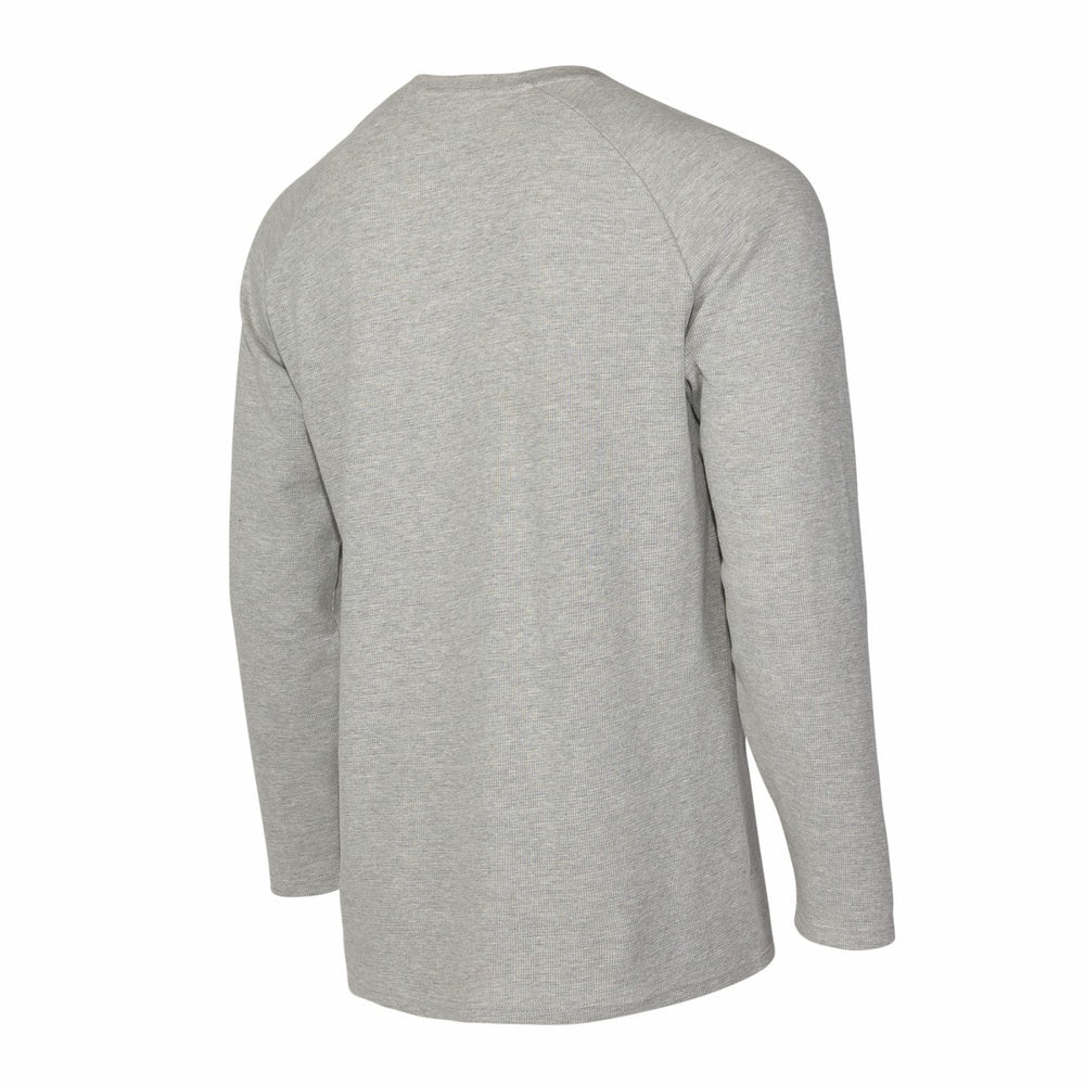 Los Angeles Lakers Concepts Sport Hawthorn Thermal Knit Long Sleeve Henley T-Shirt Gray