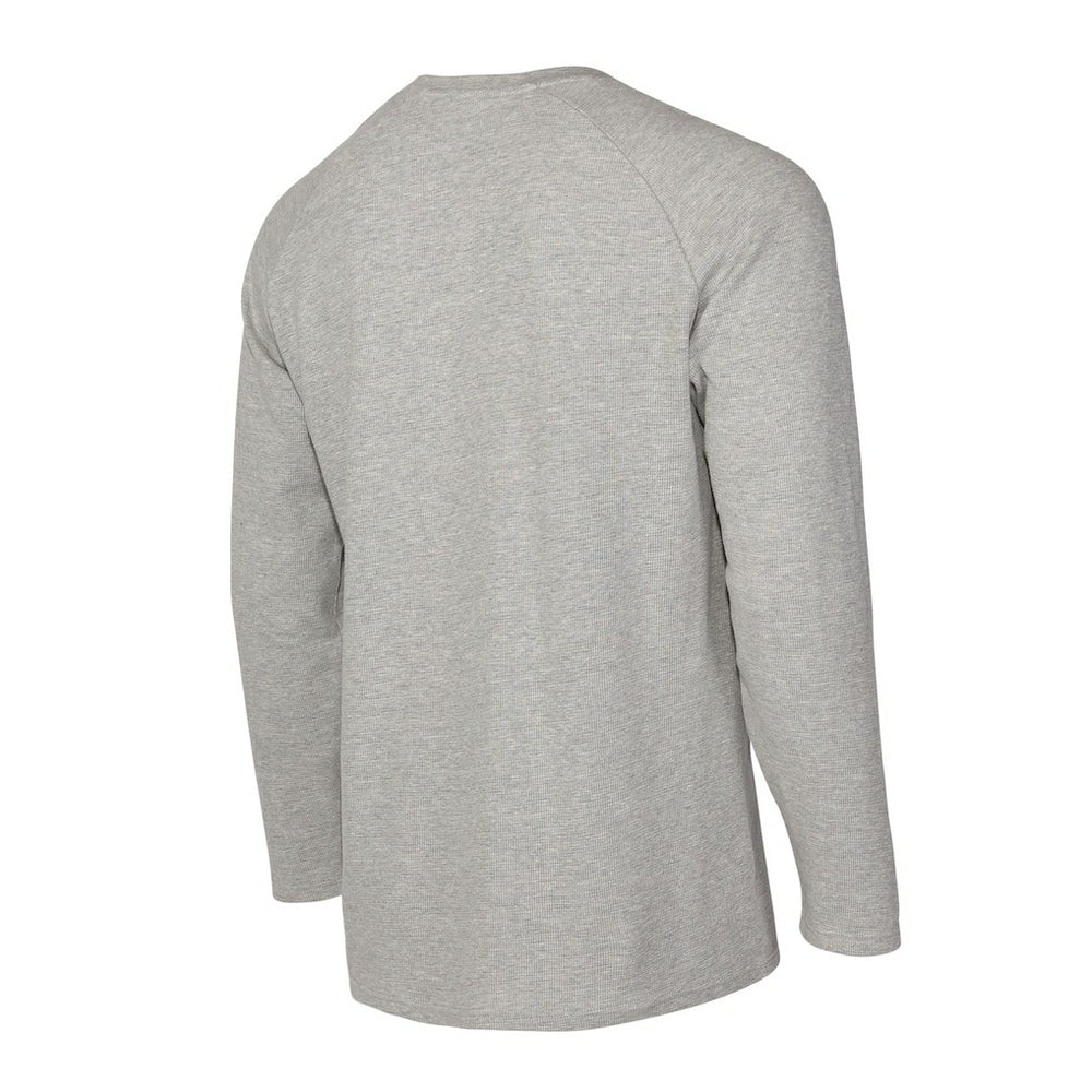 Chicago Bulls Concepts Sport Hawthorn Thermal Knit Long Sleeve Henley T-Shirt Gray