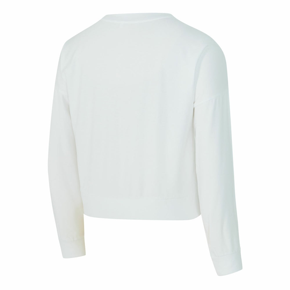 Minnesota Timberwolves Concepts Sport Women's Laney Chenille Cropped Long Sleeve T-Shirt White