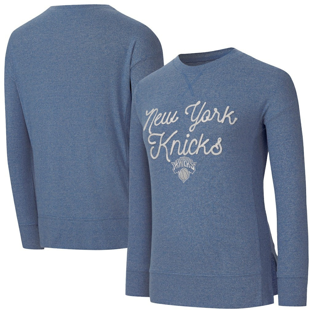 New York Knicks Concepts Sport Women's Rigor Long Sleeve Jersey T-Shirt Royal