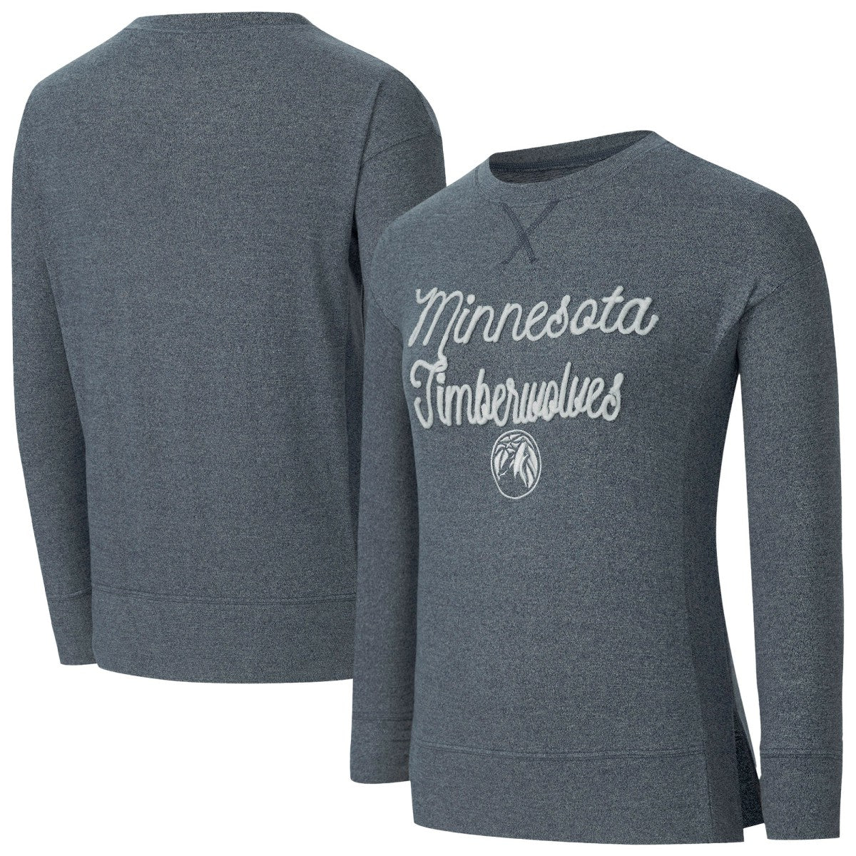 Minnesota Timberwolves Concepts Sport Women's Rigor Long Sleeve Jersey T-Shirt Navy