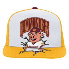 Washington Commanders Youth Team Mascot Snapback Hat White