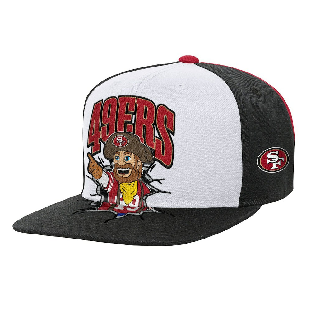 San Francisco 49ers Youth Team Mascot Snapback Hat White