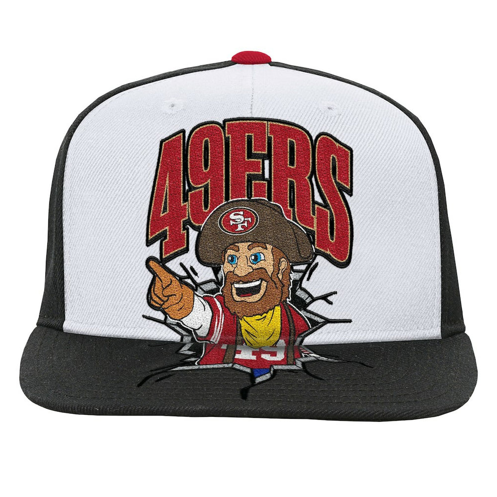 San Francisco 49ers Youth Team Mascot Snapback Hat White