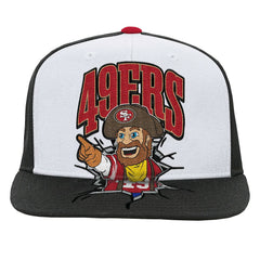 San Francisco 49ers Youth Team Mascot Snapback Hat White