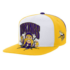 Minnesota Vikings Youth Team Mascot Snapback Hat White