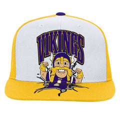 Minnesota Vikings Youth Team Mascot Snapback Hat White