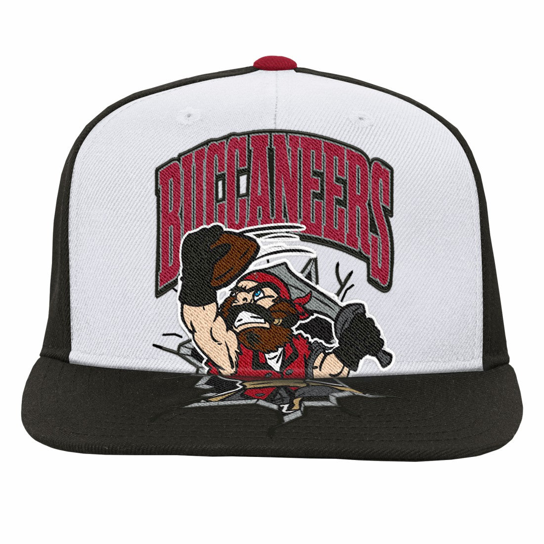 Tampa Bay Buccaneers Youth Team Mascot Snapback Hat White