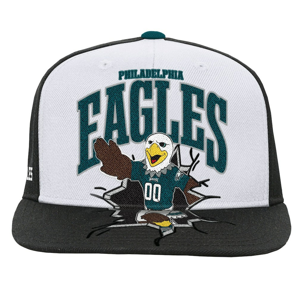Philadelphia Eagles Youth Team Mascot Snapback Hat White