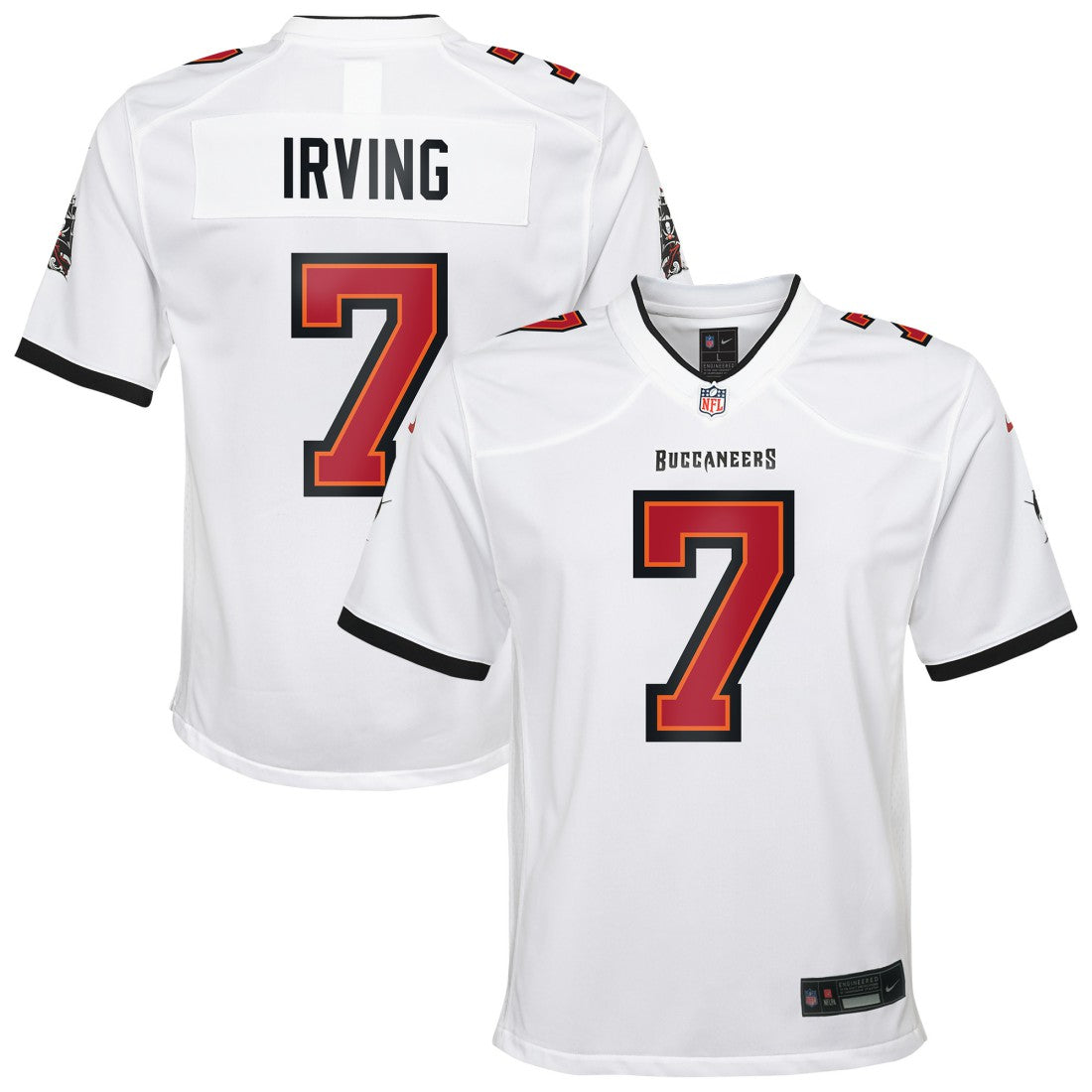 Bucky Irving Tampa Bay Buccaneers Youth White Game Jersey White
