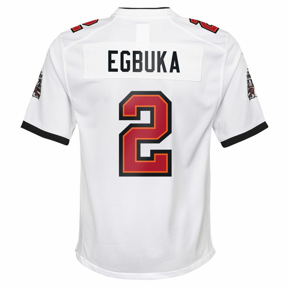 Emeka Egbuka Tampa Bay Buccaneers Youth White Game Jersey White