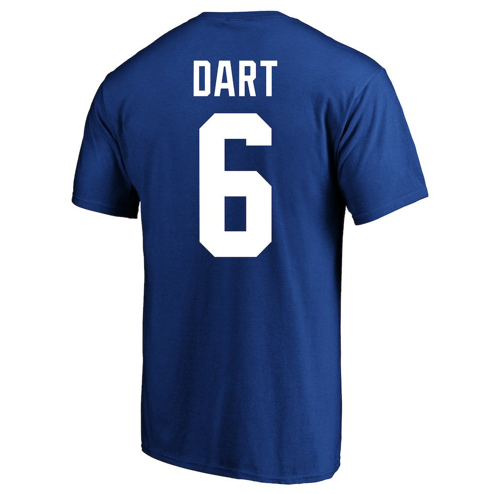 Jaxson Dart New York Giants Big & Tall Player Name & Number T-Shirt Royal