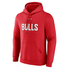 Chicago Bulls Center Court Name & Number Custom Hoodie Red