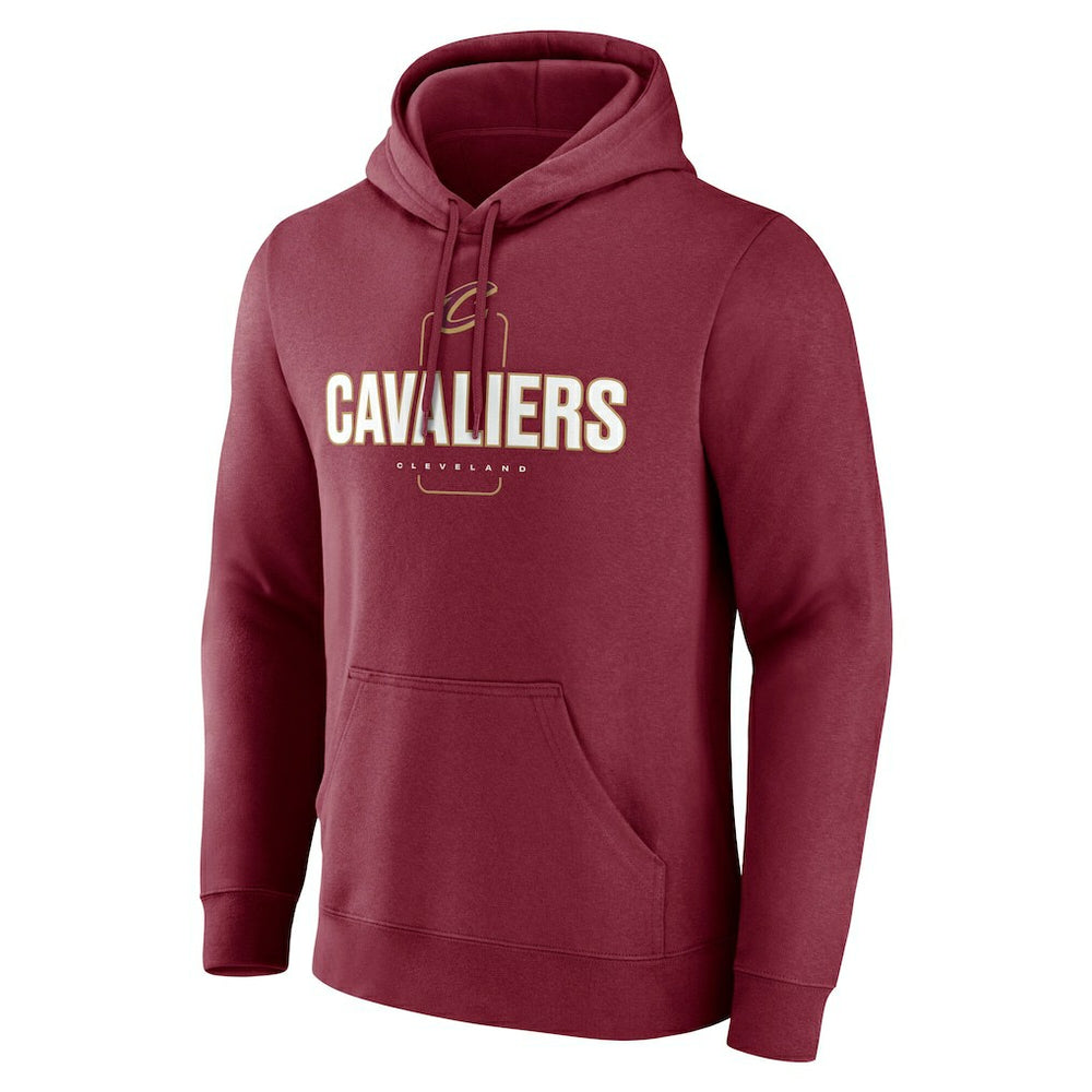 Cleveland Cavaliers Center Court Name & Number Custom Hoodie Wine