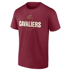 Cleveland Cavaliers Center Court Name & Number Custom T-Shirt Wine