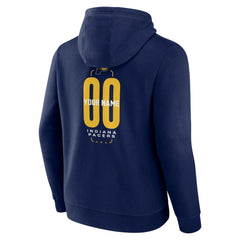 Indiana Pacers Center Court Name & Number Custom Hoodie Navy