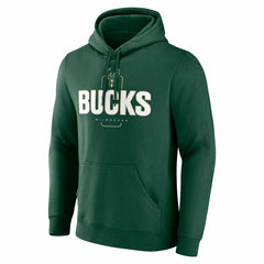 Milwaukee Bucks Center Court Name & Number Custom Hoodie Hunter Green