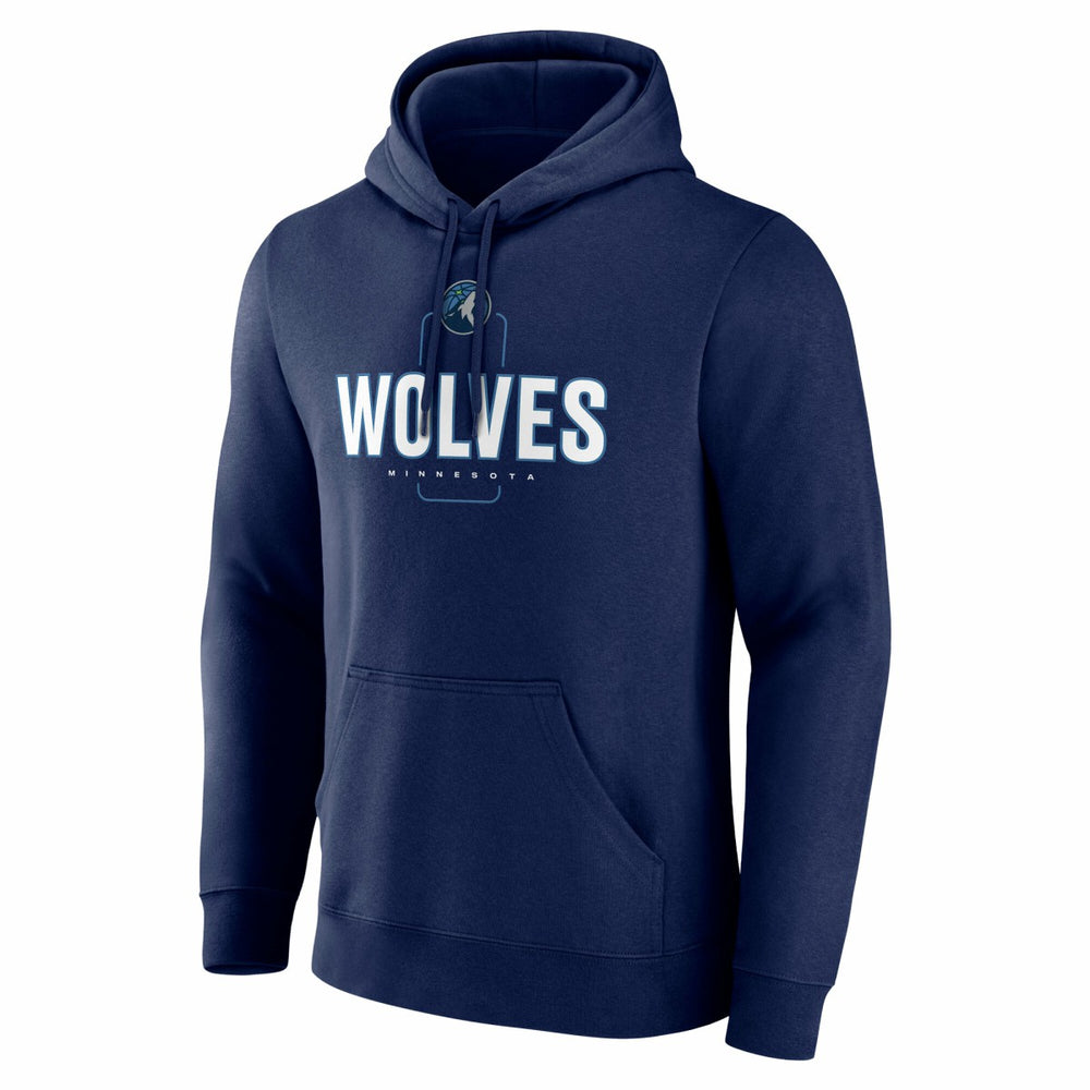 Minnesota Timberwolves Center Court Name & Number Custom Hoodie Navy