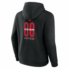 Toronto Raptors Center Court Name & Number Custom Hoodie Black