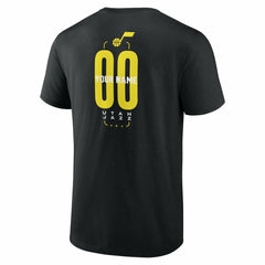 Utah Jazz Center Court Name & Number Custom T-Shirt Black