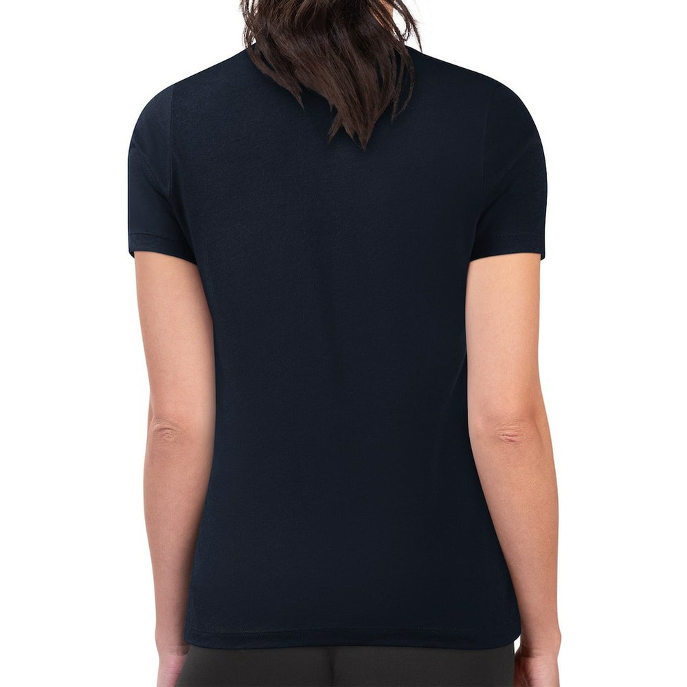 Minnesota Timberwolves G-III 4Her by Carl Banks Women's Super-Slim Lightweight Pinstripe Circle Graphic T-Shirt Navy