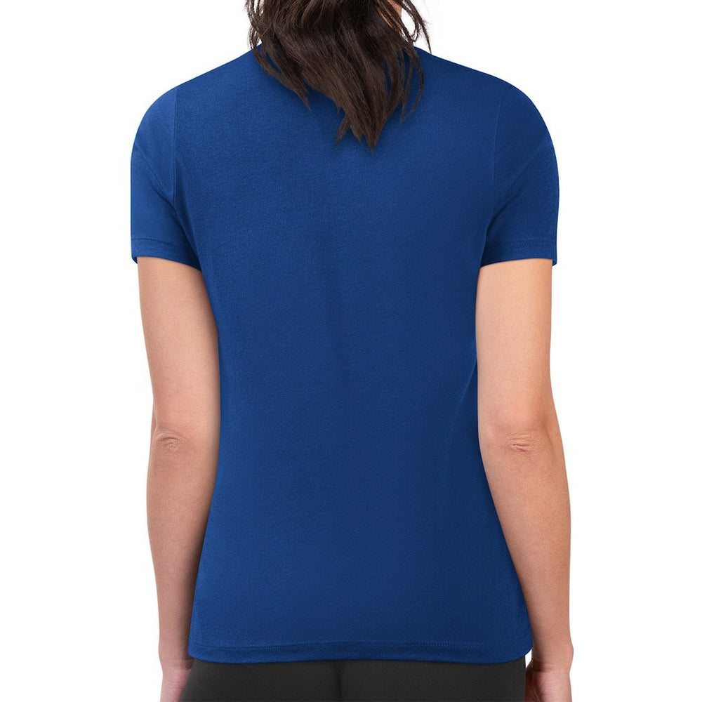 Orlando Magic G-III 4Her by Carl Banks Women's Super-Slim Lightweight Pinstripe Circle Graphic T-Shirt Blue