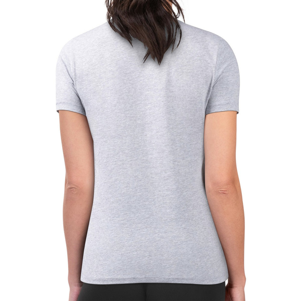 San Antonio Spurs G-III 4Her by Carl Banks Women's Super-Slim Lightweight Pinstripe Circle Graphic T-Shirt Gray