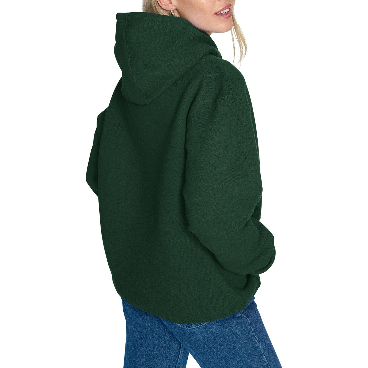 Milwaukee Bucks Starter Women's Arch Stripe Fleece Hoodie Hunter Green