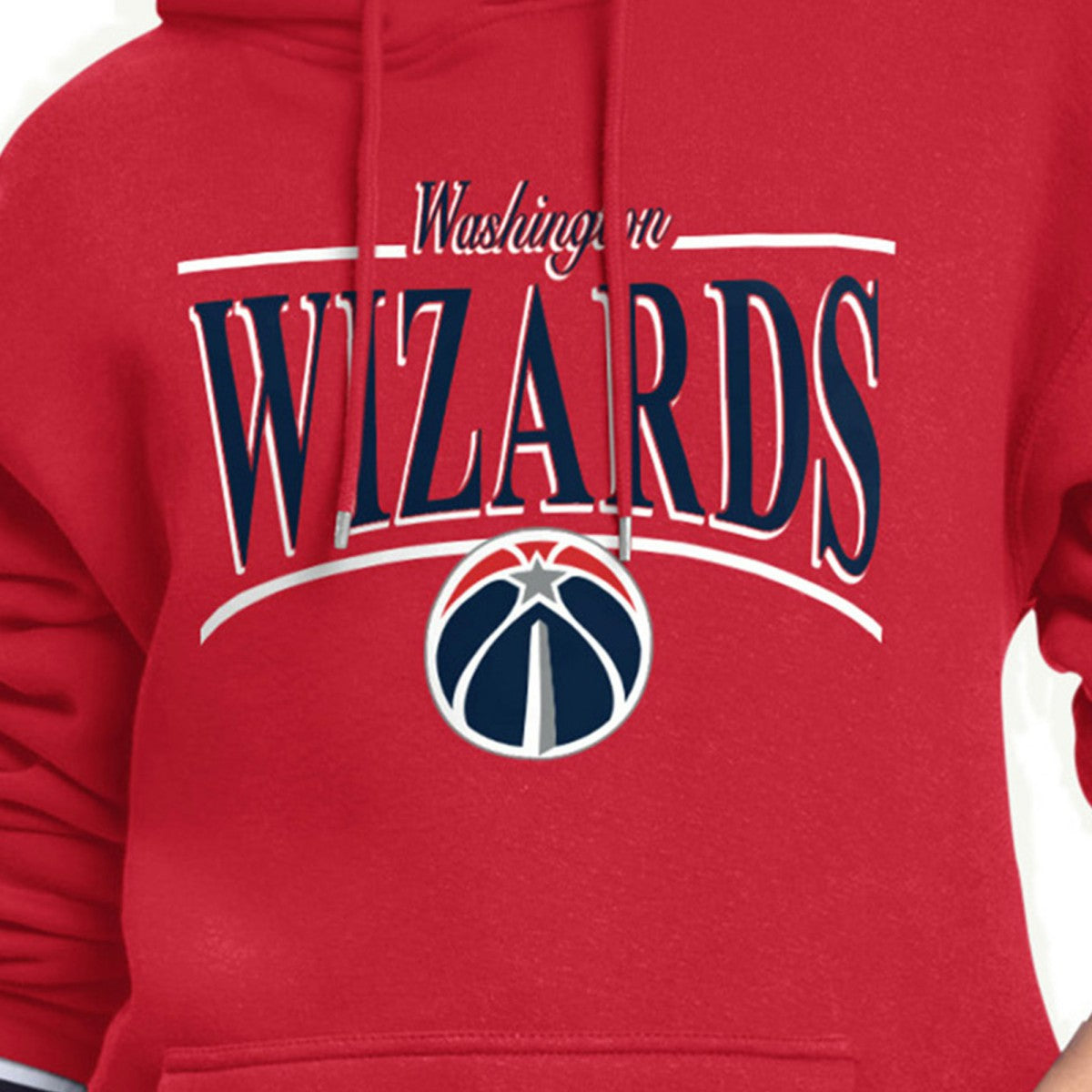 Washington Wizards Starter Women's Arch Stripe Fleece Hoodie Red