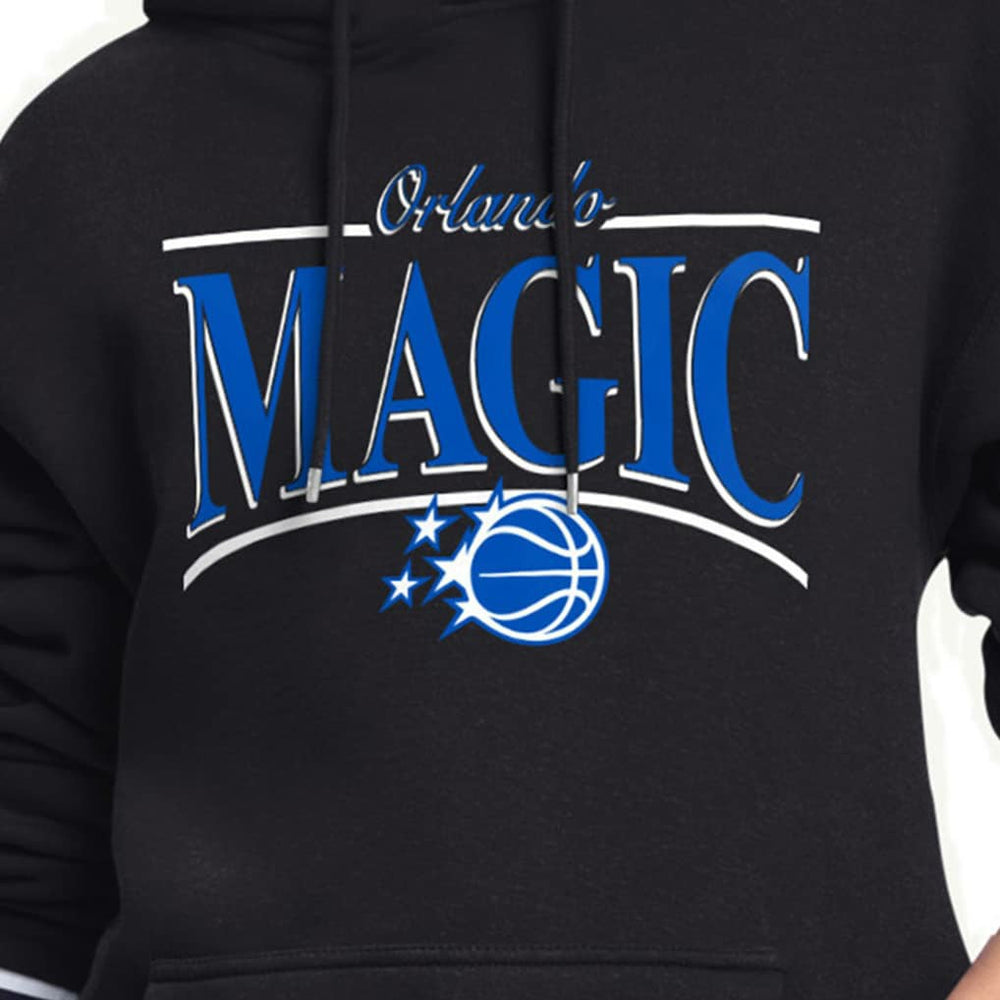 Orlando Magic Starter Women's Arch Stripe Fleece Hoodie Black