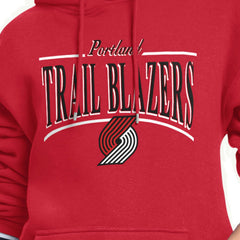 Portland Trail Blazers Starter Women's Arch Stripe Fleece Hoodie Red