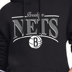 Brooklyn Nets Starter Women's Arch Stripe Fleece Hoodie Black