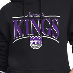 Sacramento Kings Starter Women's Arch Stripe Fleece Hoodie Black