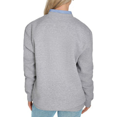 Brooklyn Nets Starter Women's Arch Stripe Fleece Crewneck Sweatshirt Gray