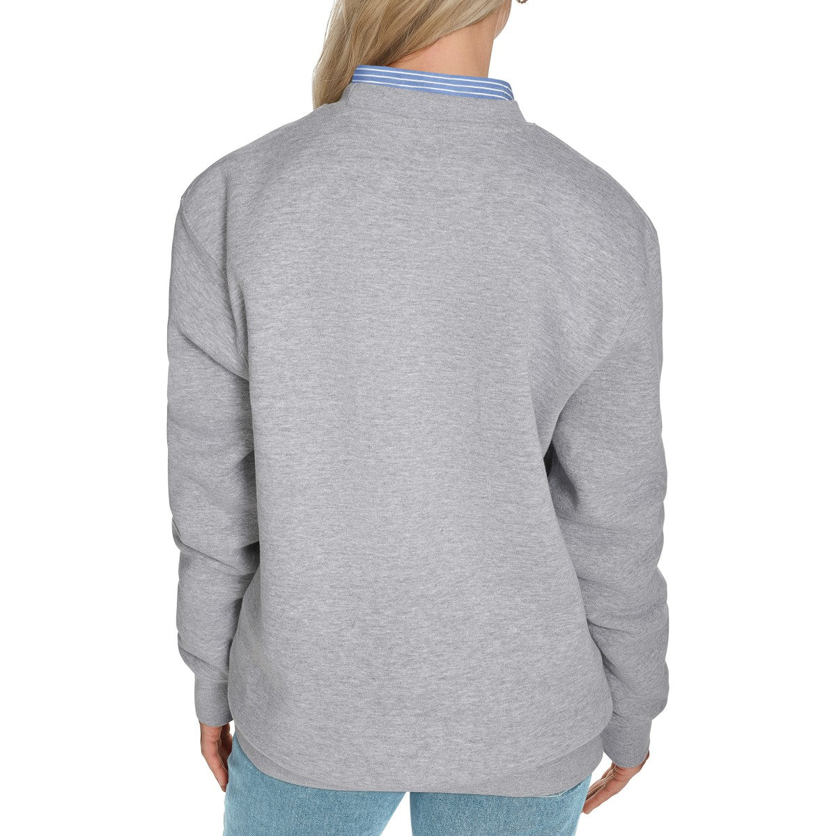 Phoenix Suns Starter Women's Arch Stripe Fleece Crewneck Sweatshirt Gray