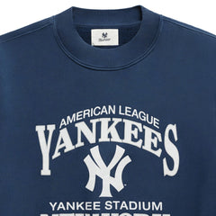 New York Yankees Madhappy Unisex High Rib Sweatshirt - Blue Sweatshirts