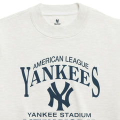New York Yankees Madhappy Unisex High Rib Sweatshirt - Heather Gray Sweatshirts