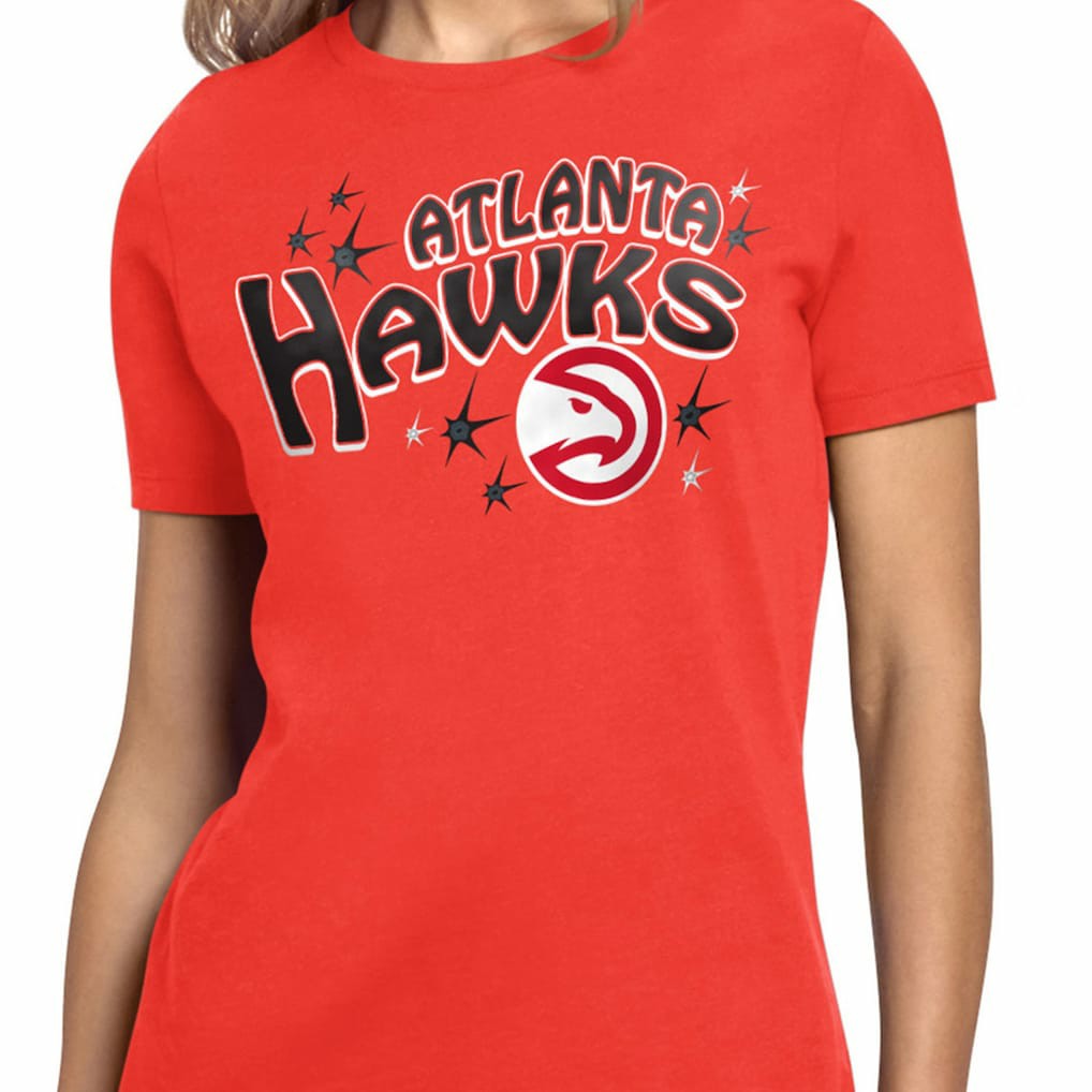 Atlanta Hawks Starter Women's Fireworks T-Shirt Red