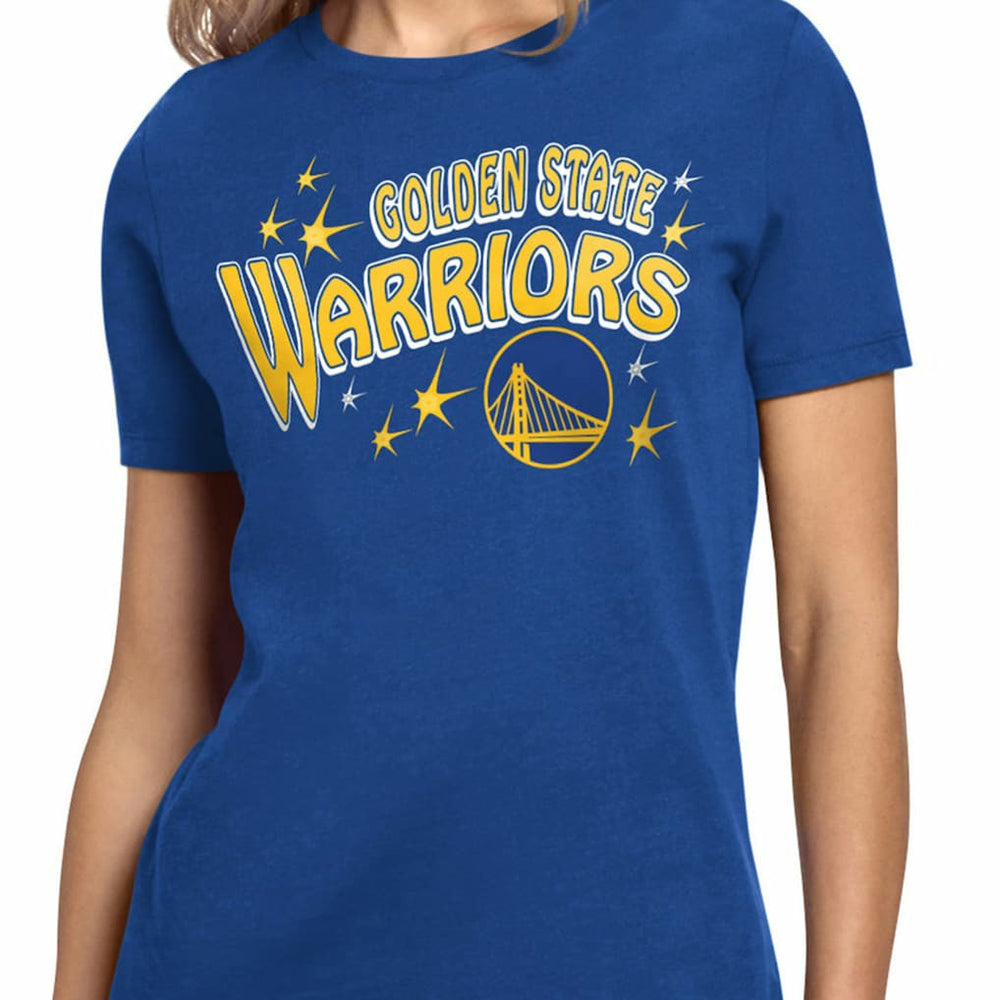 Golden State Warriors Starter Women's Fireworks T-Shirt Royal